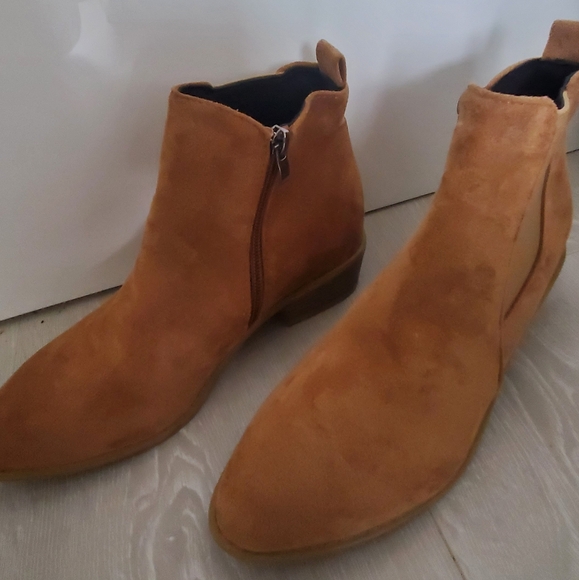 Brown/Camel Suede Ankle Boots | 6 - Picture 7 of 7